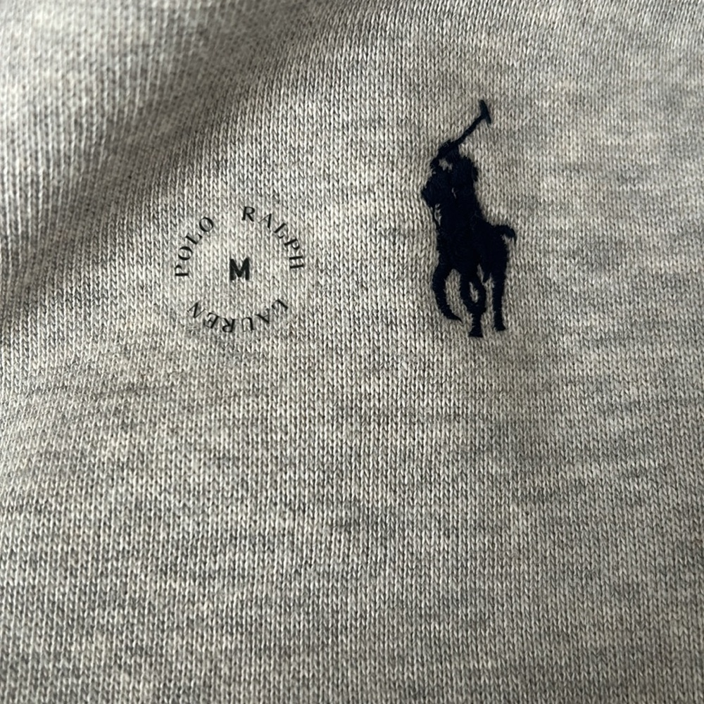 New with tags- POLO Ralph Lauren full zip hoodie size medium- light grey - Picture 8 of 8